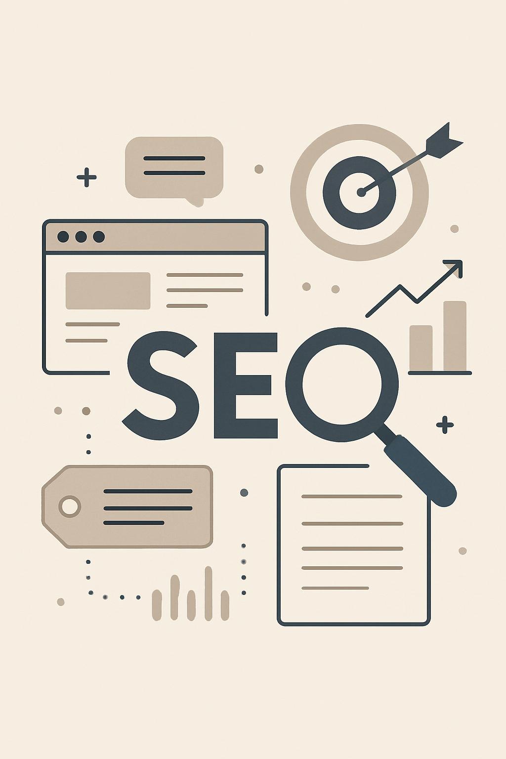 Seo icons for digital marketing.